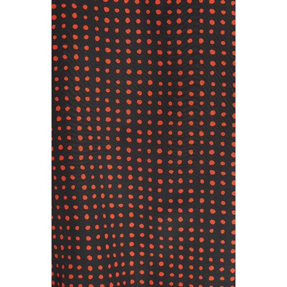 Diane‎ Von Furstenberg Dot Print Silk Drape Front Blouse Size 10 - Picture 12 of 12